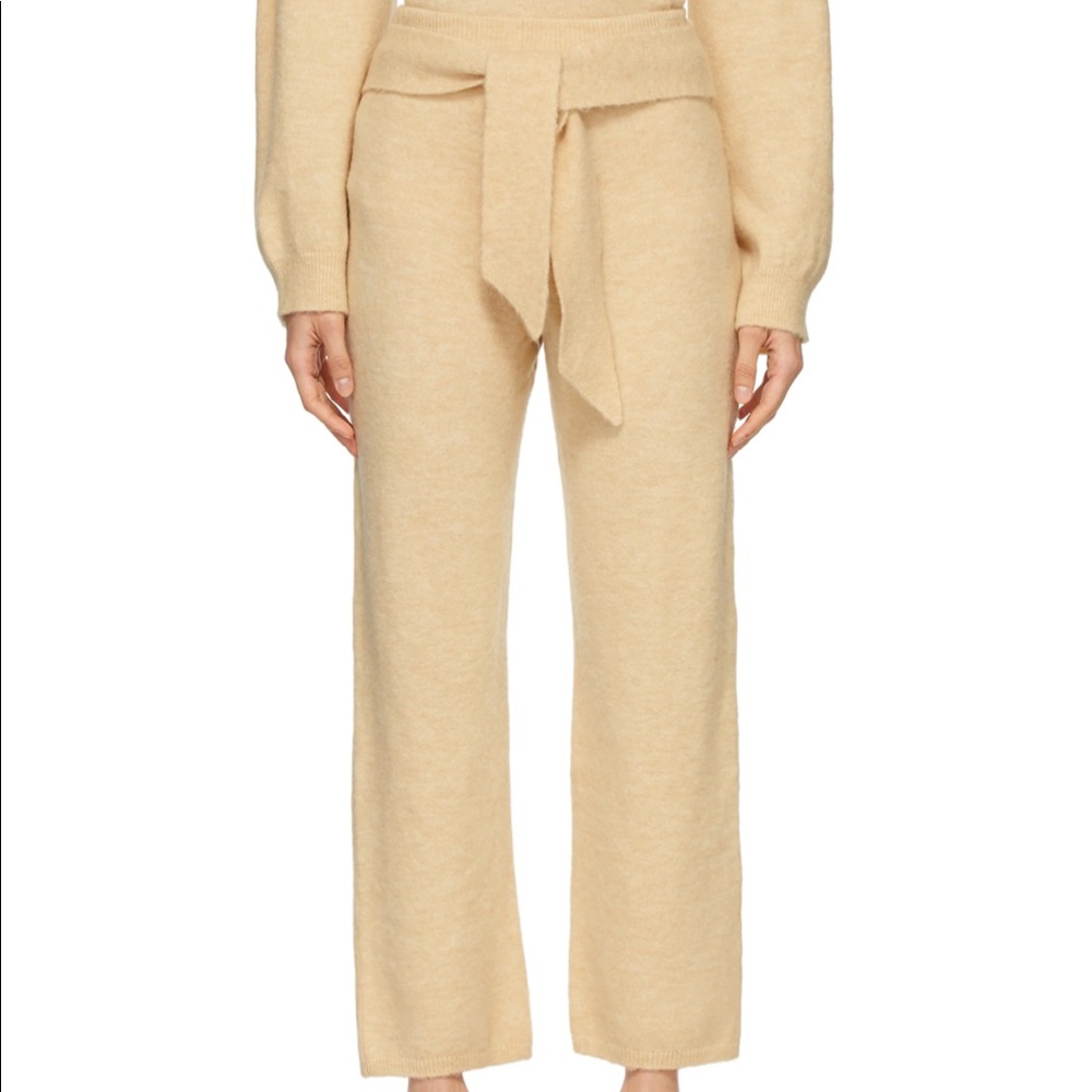 Nanunshka Nea Knit Trouser Tie Waist Pant